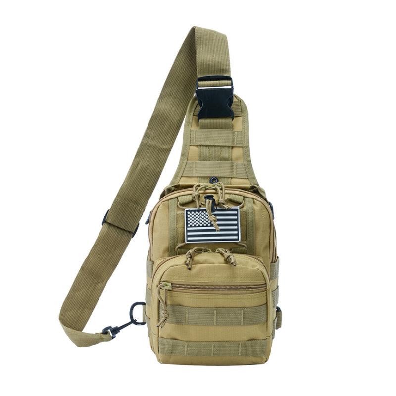 Wholesale Mountaineering Sport Fitness Bag Men's Oxford Cloth Camouflage Waterproof Shoulder Crossbody Outdoor Tactics Bag Chest Bag