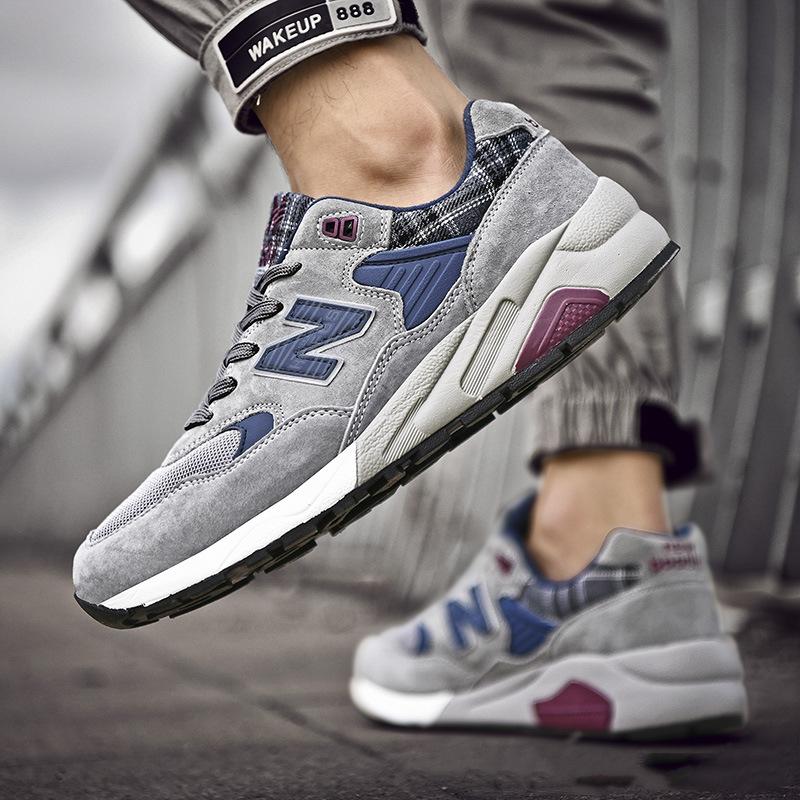 One-Piece Delivery Autumn and Winter 580 Sports Shoes Men's Shock-Absorbing Jogging Shoes Female Nb Couple Casual Student Physical Education Class plus Size