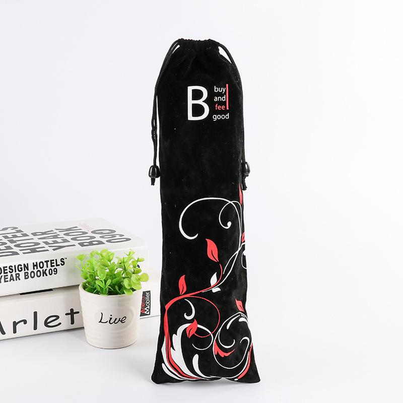 Flannel Drawstring Bag Flute Clarionet Drawstring Bag Harmonica Outer Packaging Bag Printable Logo