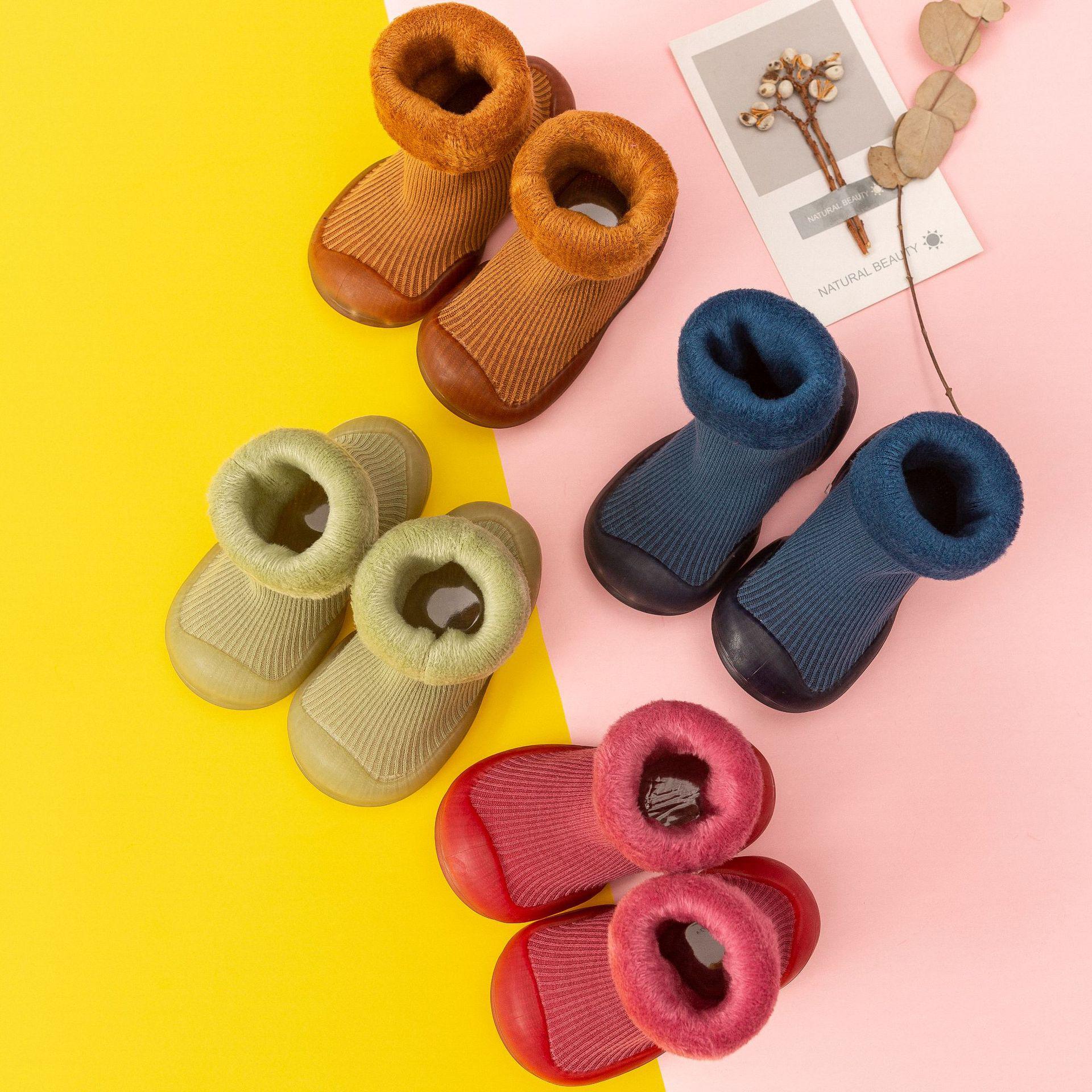 autumn boys and girls super thick snow socks floor socks shoes boys and girls sports shoes breathable children's single mesh shoes