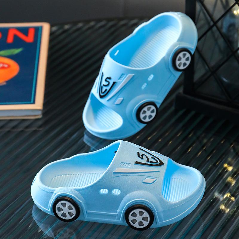 children's slippers summer boys and girls home non-slip indoor handsome cartoon car kid baby slippers