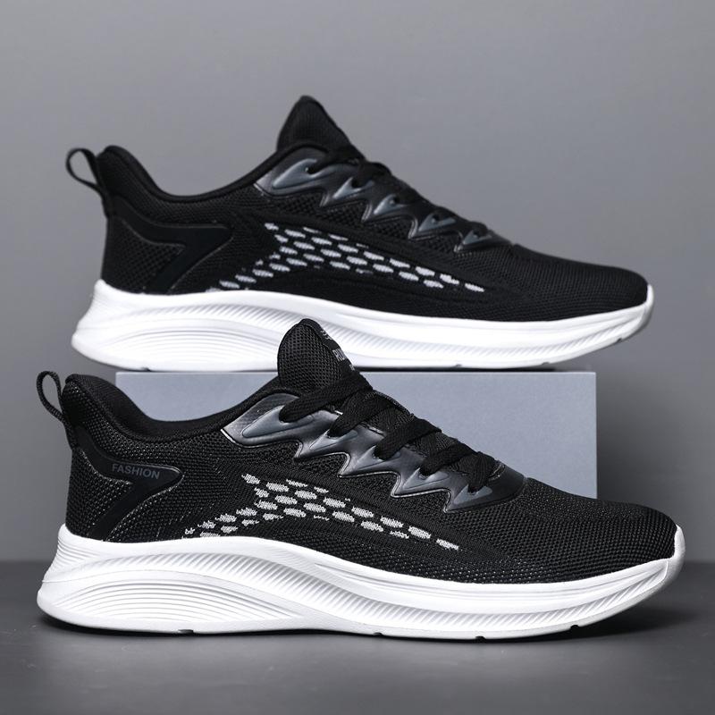 spring new men's casual sports shoes trend all-matching running shoes casual mesh cold sticky craft lightweight shoes