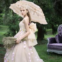 lolita lace umbrella umbrella lolita umbrella sun umbrella wedding umbrella wedding bride umbrella red umbrella long handle umbrella sunny umbrella