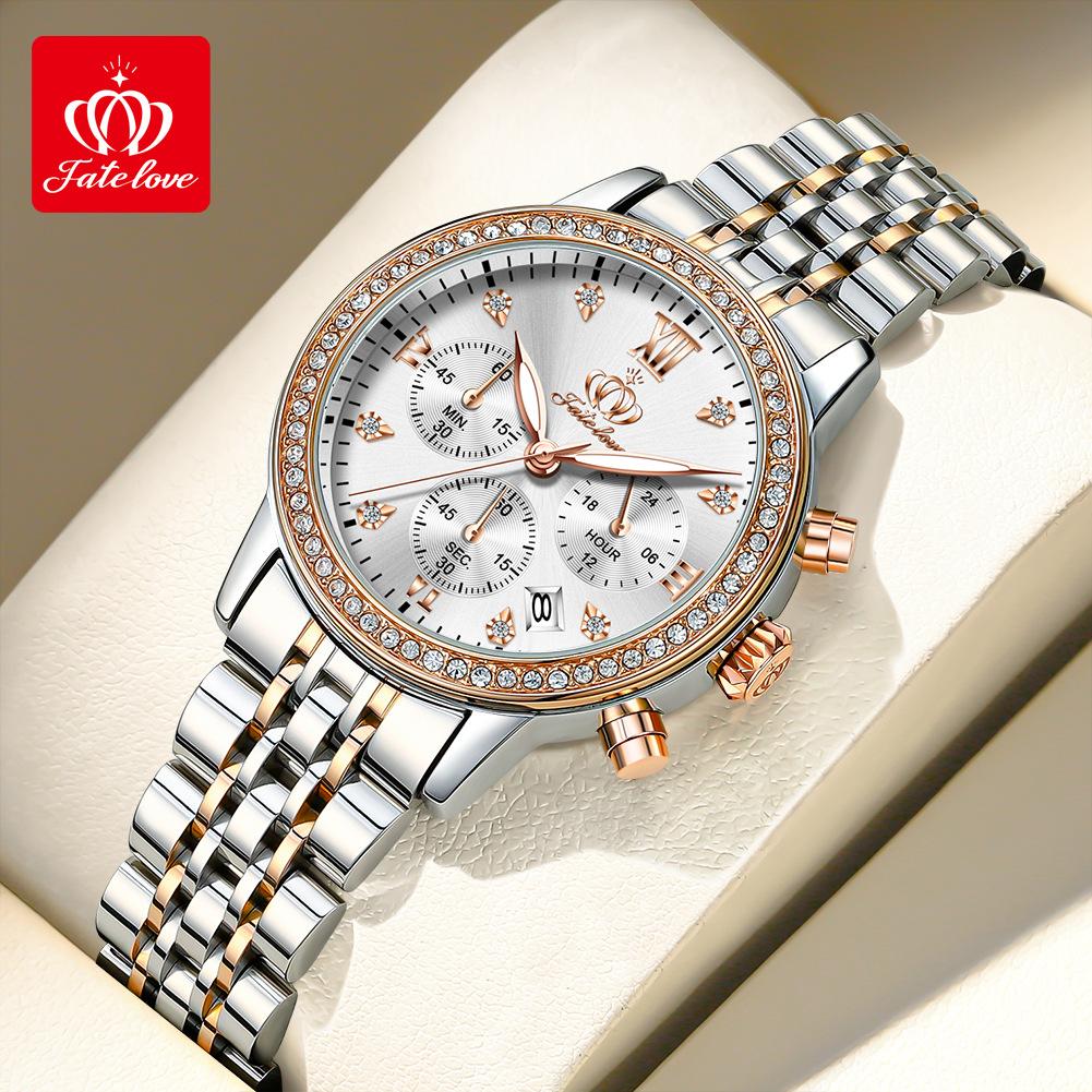 fate love brand watch factory wholesale tiktok hot sale diamond quartz watch waterproof ladies watch women's watch