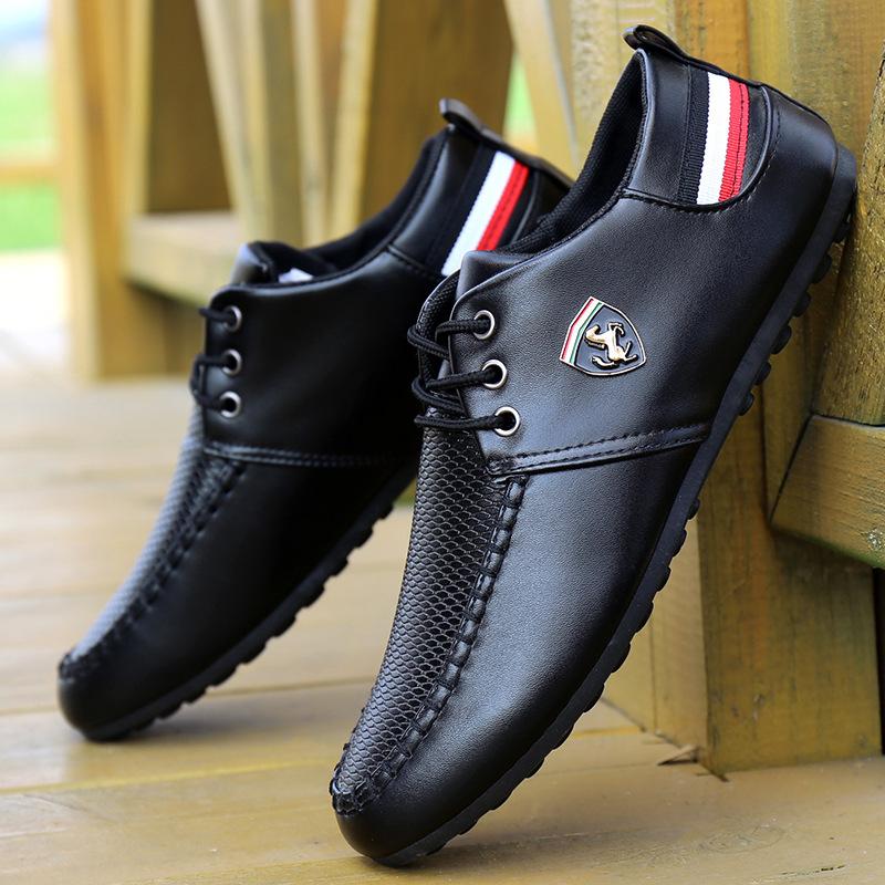 spring and autumn men's casual shoes small leather shoes fashionable men's shoes social guy gommino korean shoes men's easy wear shoes