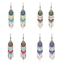 chinese style beaded earrings wholesale personalized all-match ethnic earrings bohemian small tassel earrings wholesale
