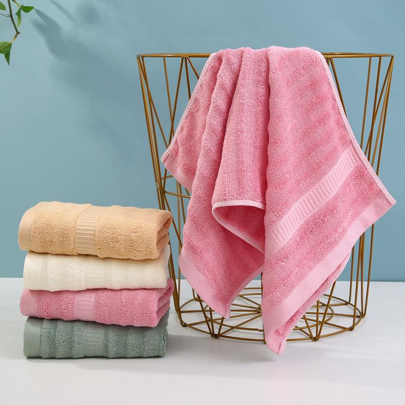 bamboo fiber water ripple wholesale towels soft absorbent lint-free face towel gift supermarket household towels customization