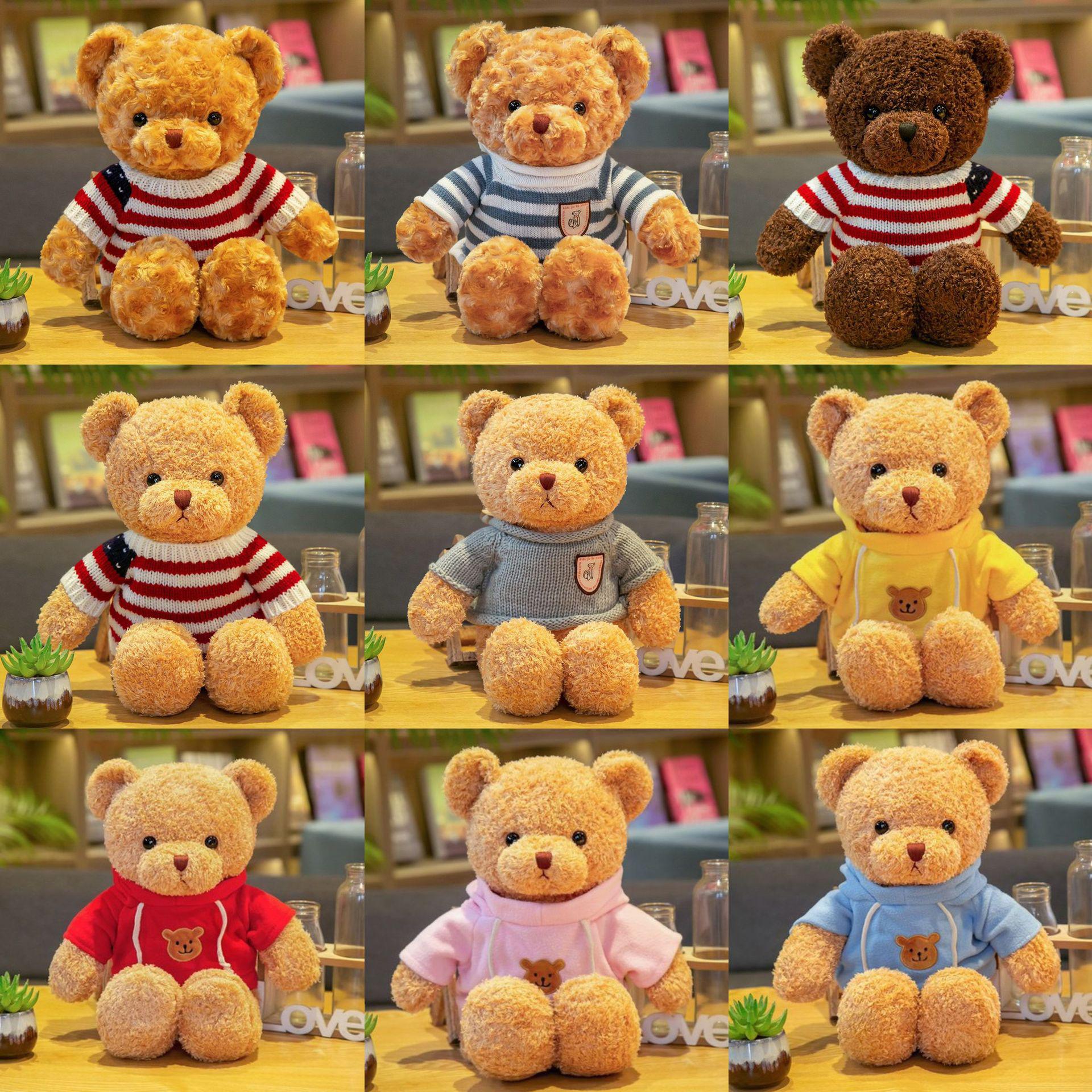 Little Bear Doll Sweater Teddy Bear Plush Bear Toy BEBEAR Gift Box Bear Doll with Logo Activity Gift
