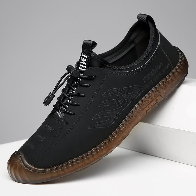 men's casual shoes 2024 spring and autumn new lace up men's shoes fashion korean style trends men's shoes