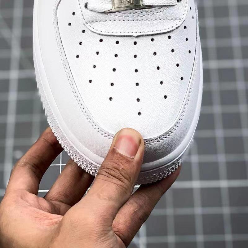 putian men's shoes air force no. 1 pure white classic low-top white shoes high-top wheat color af1 macaron board shoes for women Specification drawing
