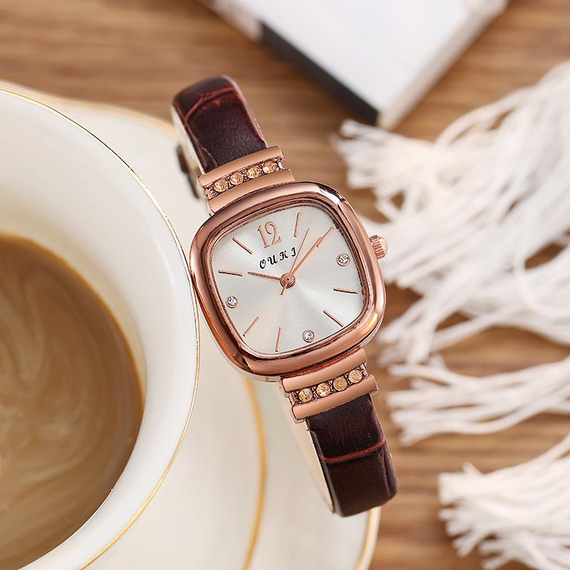 2022 Tik Tok Live Stream Fashion Gift Watch Student Small Square Watch Women's Square Watch Small Sugar Cube Quartz Watch