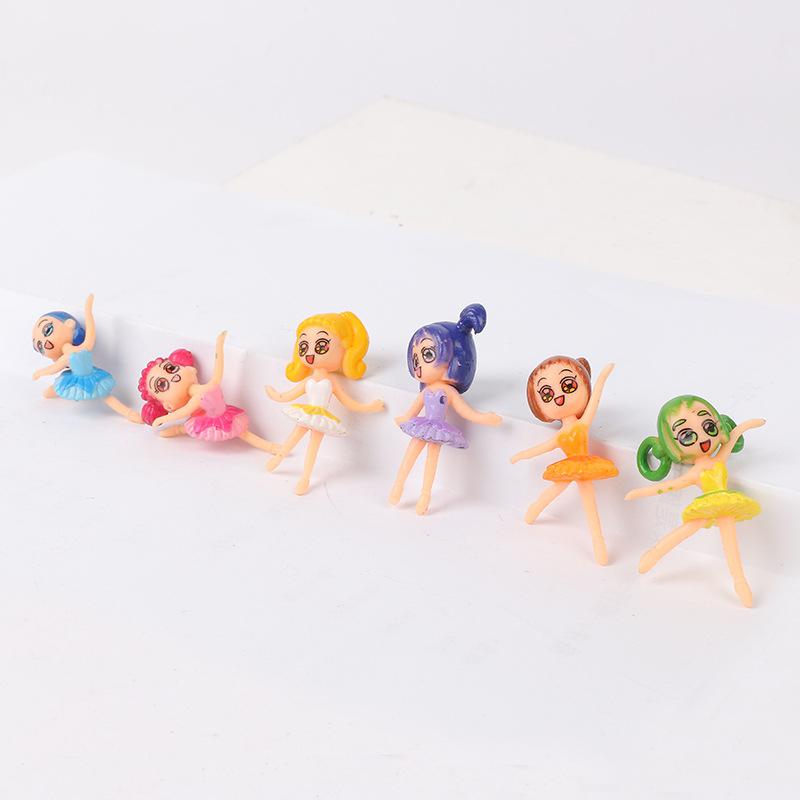 6 q version dancing girl hand-made ballet girls' doll children's toys micro landscape ornaments little girl hand-made