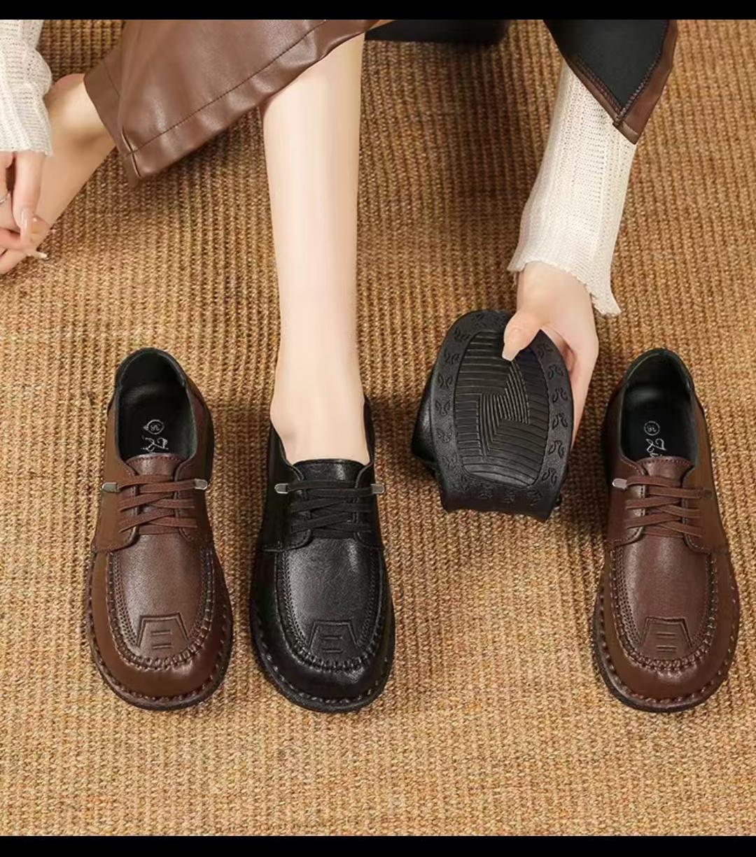 马丁靴女式皮靴秋冬韩版过膝真皮靴子 长款女靴鞋真皮Shoes 时尚保暖耐穿