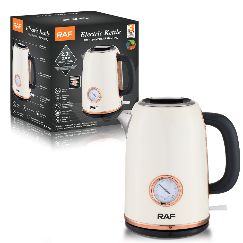 RAF European standard wholesale 2L stainless steel inner pot electric kettle, quick pot heating, household automatic power-off boiling kettle Application Scenario