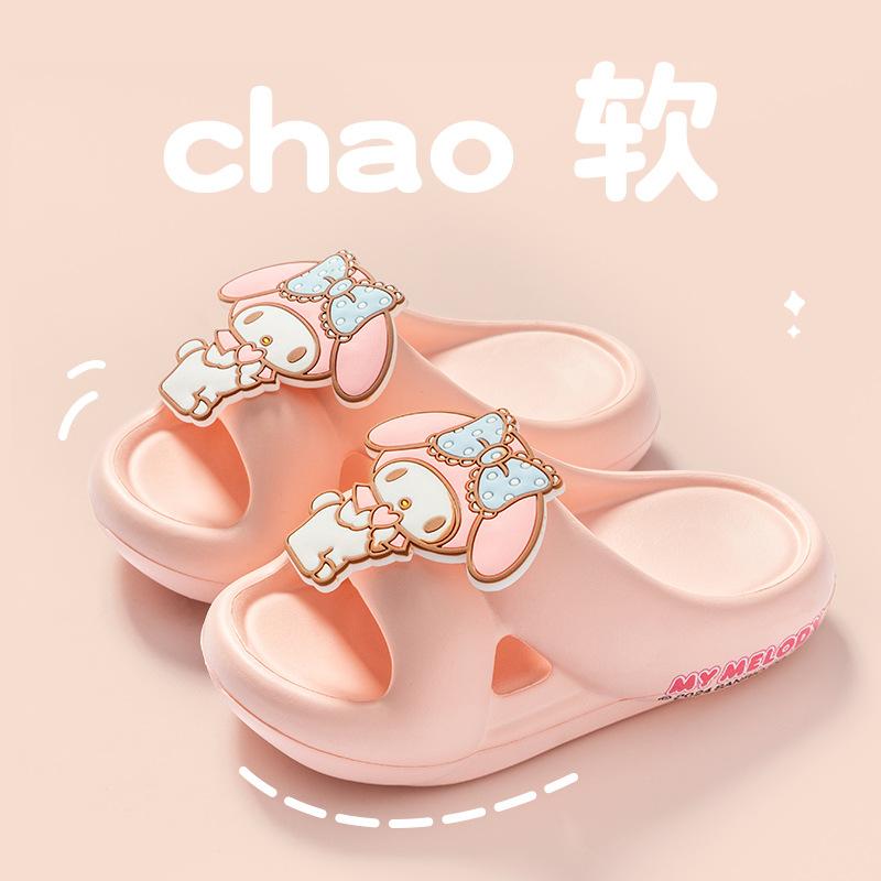 sanrio children's sandals summer girls interior home cute cinnamoroll babycinnamoroll princess eva parent-child sandals