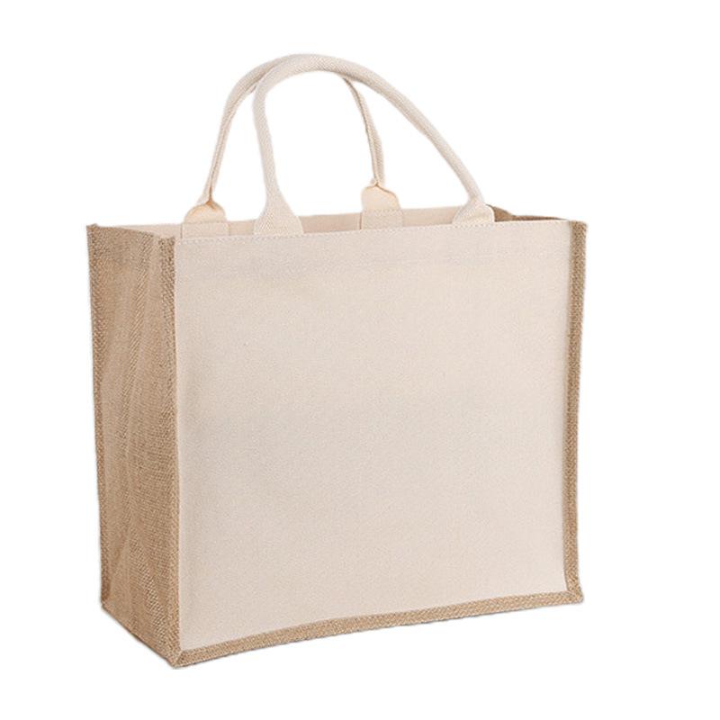 Spot Sack Hand-Held Gift Packaging Bag Customized Buggy Bag Advertising Hand-Painted Canvas Jute Bag