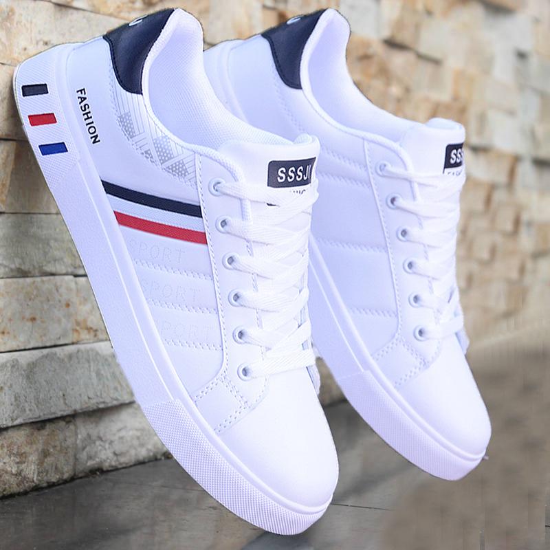2023 spring new casual shoes extra large size men's board shoes trendy breathable white shoes men sports shoes low top