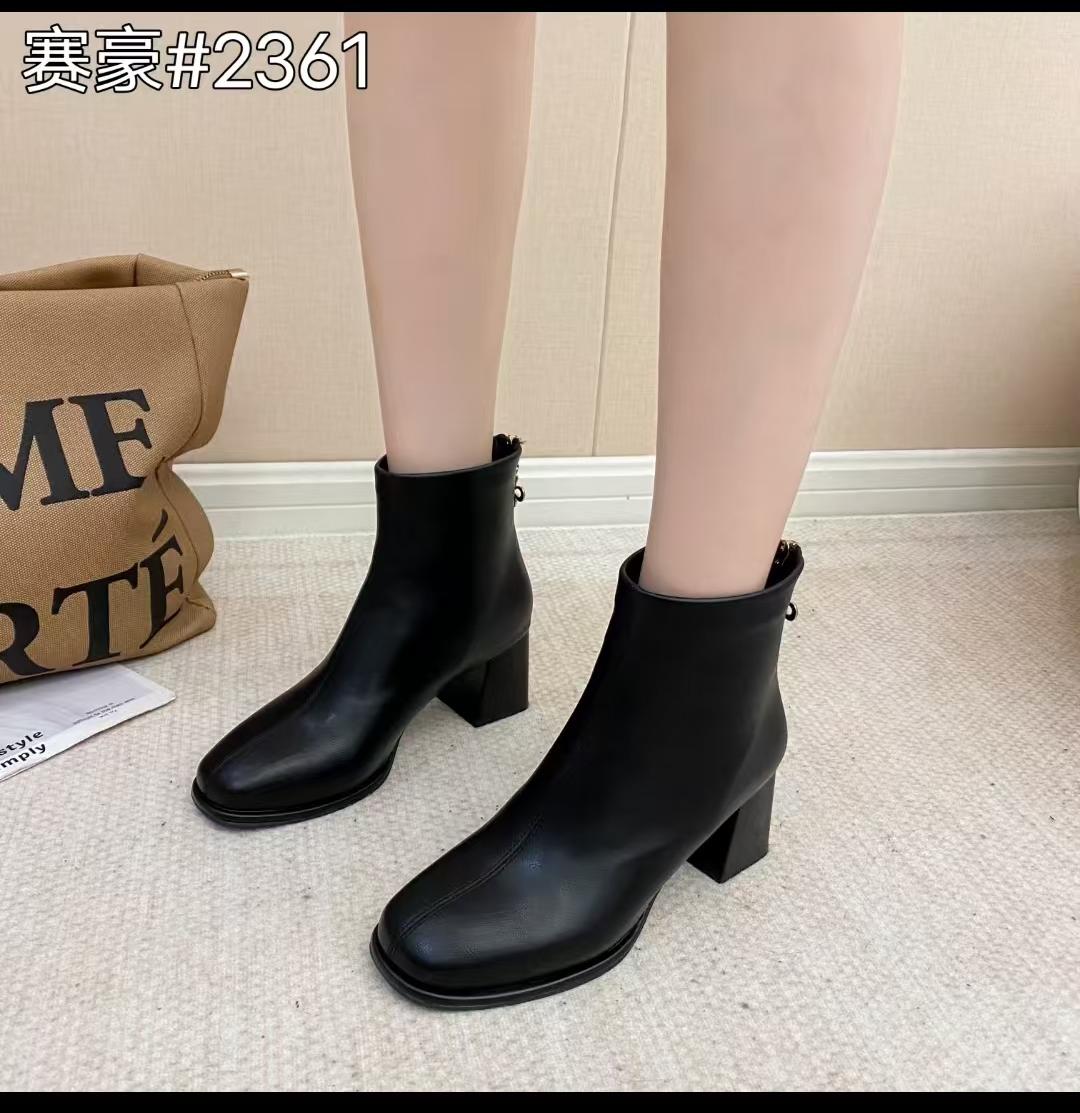 女式真皮马丁靴 韩版秋冬过膝靴女款 高筒女靴鞋真皮长款 Shoes时尚皮靴新款
