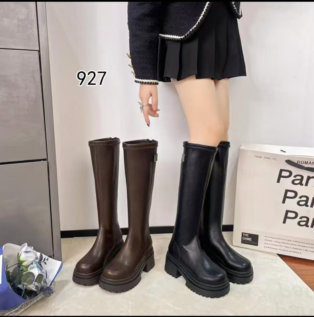 女式真皮马丁靴 韩版秋冬过膝长靴 Shoes 女靴鞋真皮保暖时尚女式皮靴新款