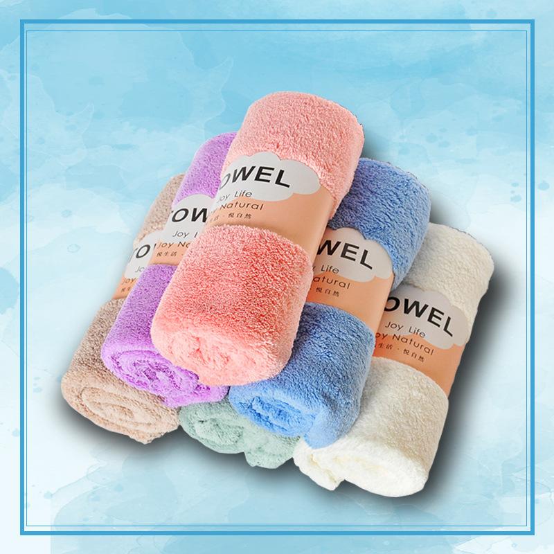 coral fleece wholesale towels face cloth cotton soft small tower children's gift gift absorbent towel