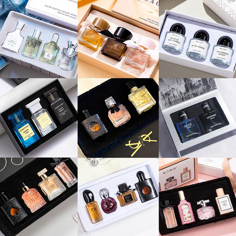 cross-border hot perfume for women suit light fragrance fresh cheap men's cologne vietnam perfume gift box wholesale