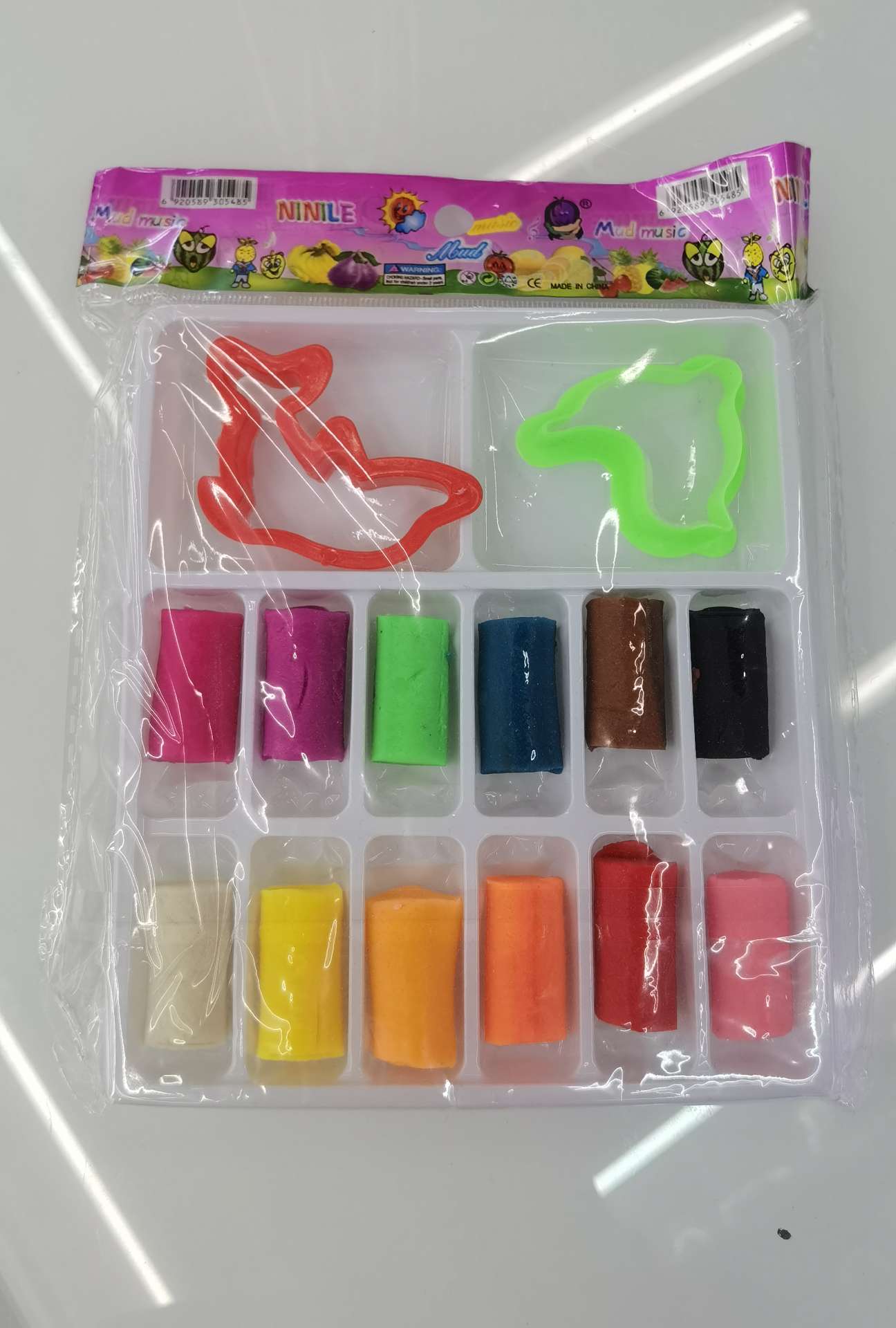 3色粘土软淘泥土陶泥软陶泥粘土桶装橡皮泥