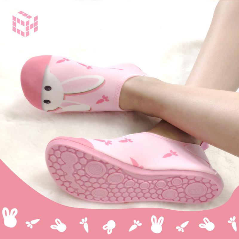 children's swimming shoes water park cartoon rubber sole beach socks shoe stickers skin anti-slip anti-cut dive boots full figure
