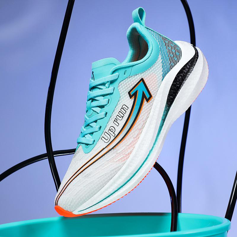 uprun men's shoes rocket volume express 6.0 men's ultra-light cushioned shoes popcorn carbon plate men's shoes flying woven breathable sneaker full figure