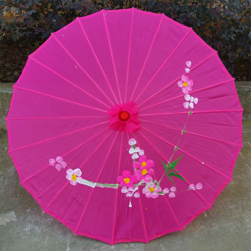wholesale dance cheongsam catwalk craft umbrella decorative stage props umbrella dance adult umbrella performance ancient style silk umbrella