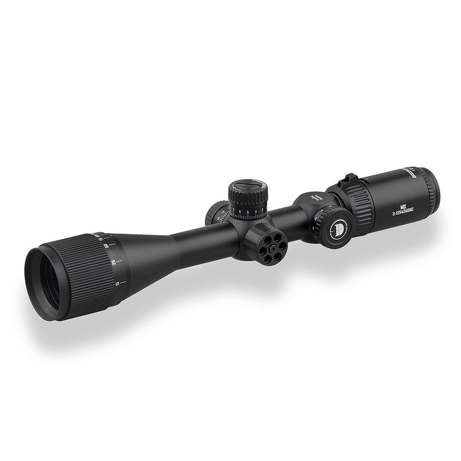 The new Discovery MS 3-12X42AOE classic model features a front focusing lens with a light bar lock and a cross-shaped telescope bird-finding mirror Item Picture