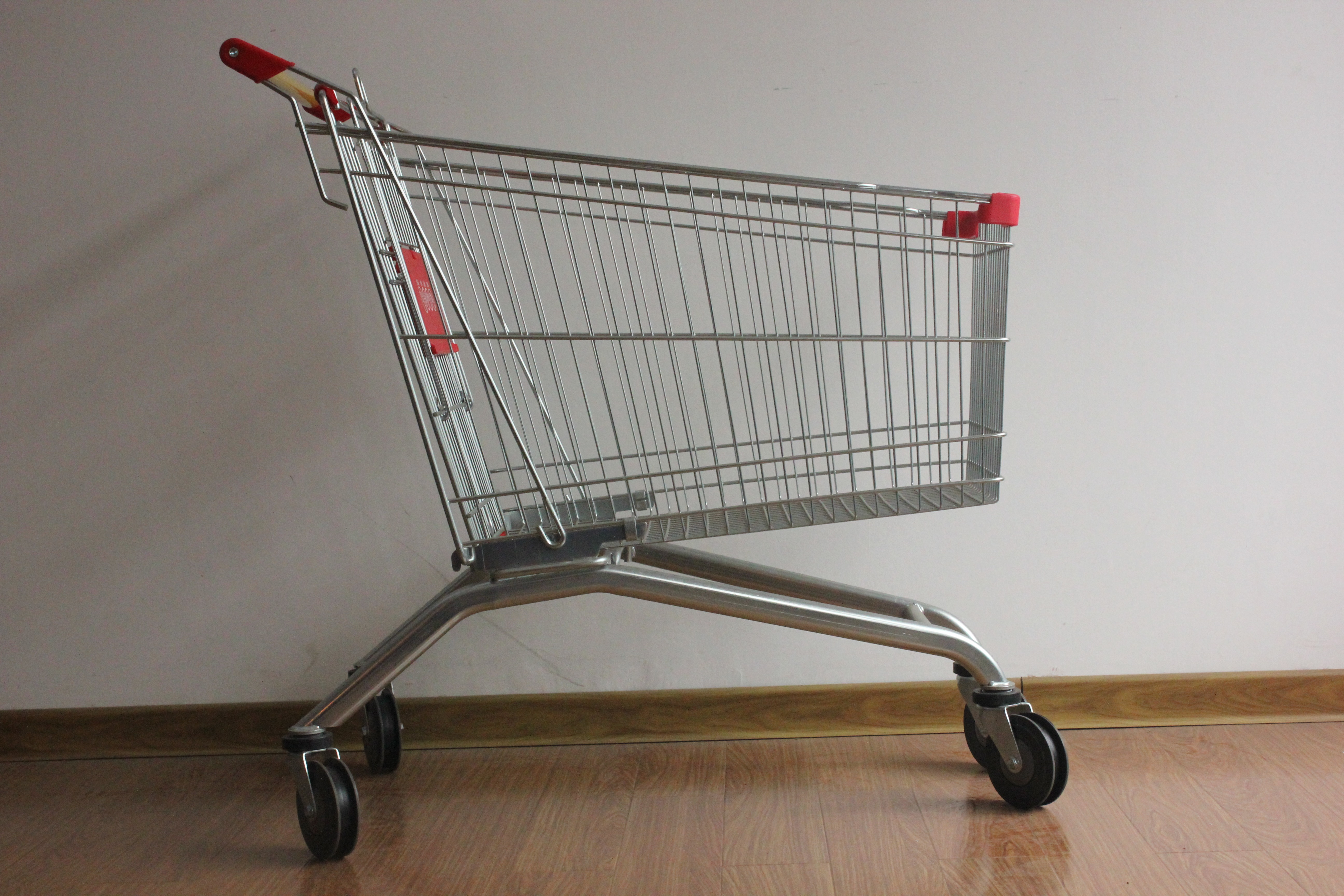 The manufacturer supplies 300L European-style trolleys, metal shopping carts, logistics picking trucks and e-commerce picking trolleys Specification image