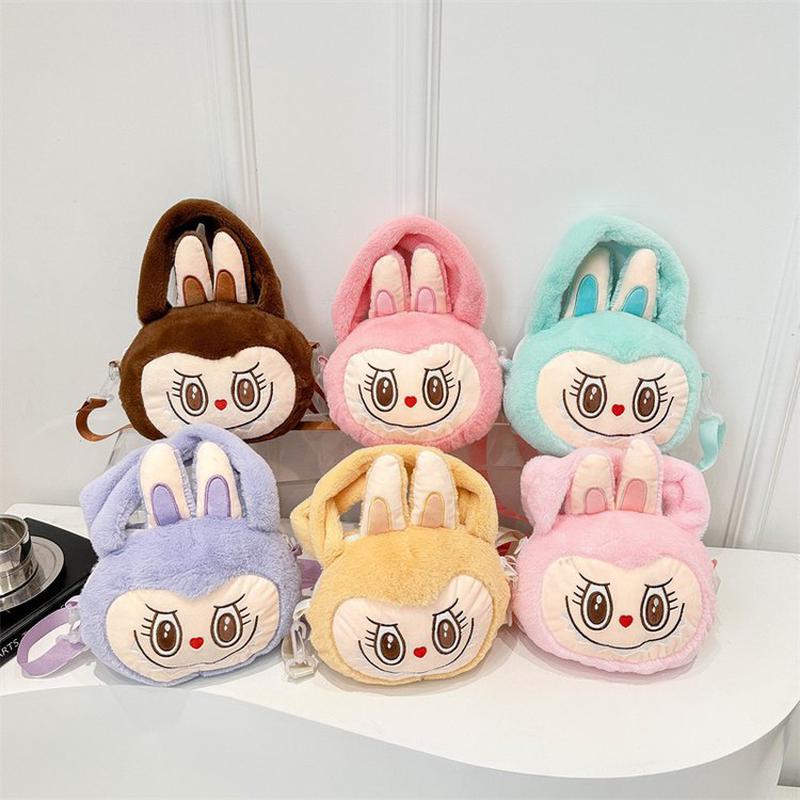 pop mart crossbody bag automobiles curtain cloth plush bag cartoon children's bags