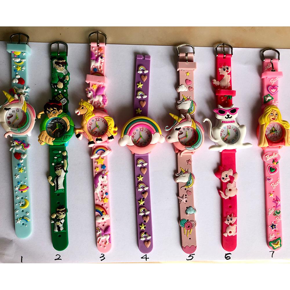 New Factory Wholesale Children's Primary School Student Silicone Cartoon Cute Quartz Watch