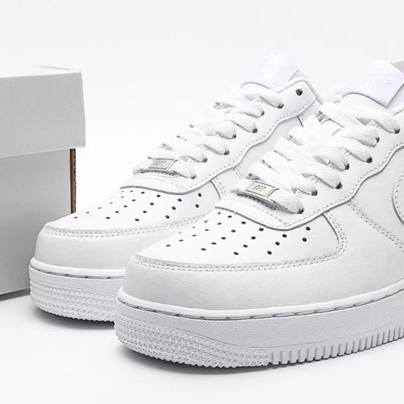 putian men's shoes air force no. 1 pure white classic low-top white shoes high-top wheat color af1 macaron board shoes for women full figure