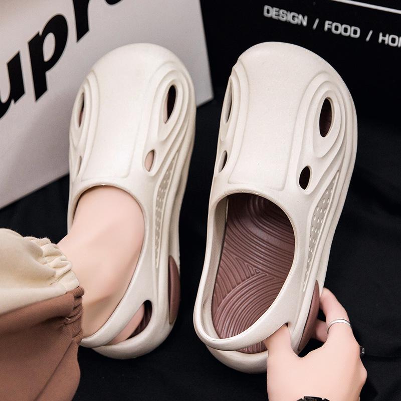 hole shoes men's summer wear non-slip wear-resistant slip-on slippers youth outdoor sports soft bottom beach shoes women