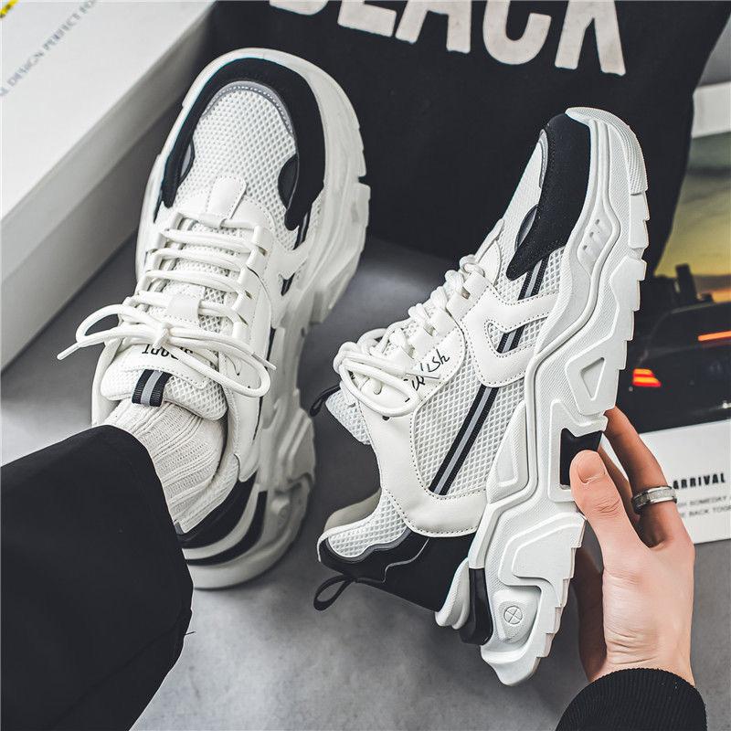 men's shoes 2024 new summer breathable mesh outdoor teen fashion brand all-matching dad shoes fashionable sports shoes