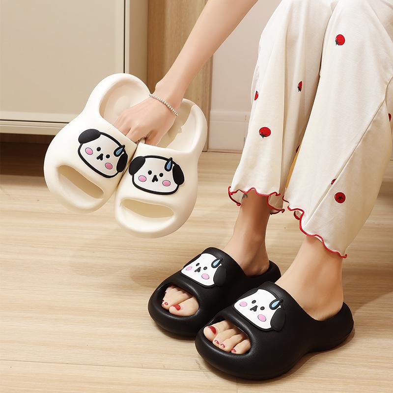 slip-on slippers diy summer couple home bathroom bathroom slippers fashion soft bottom outer wear platform slippers women