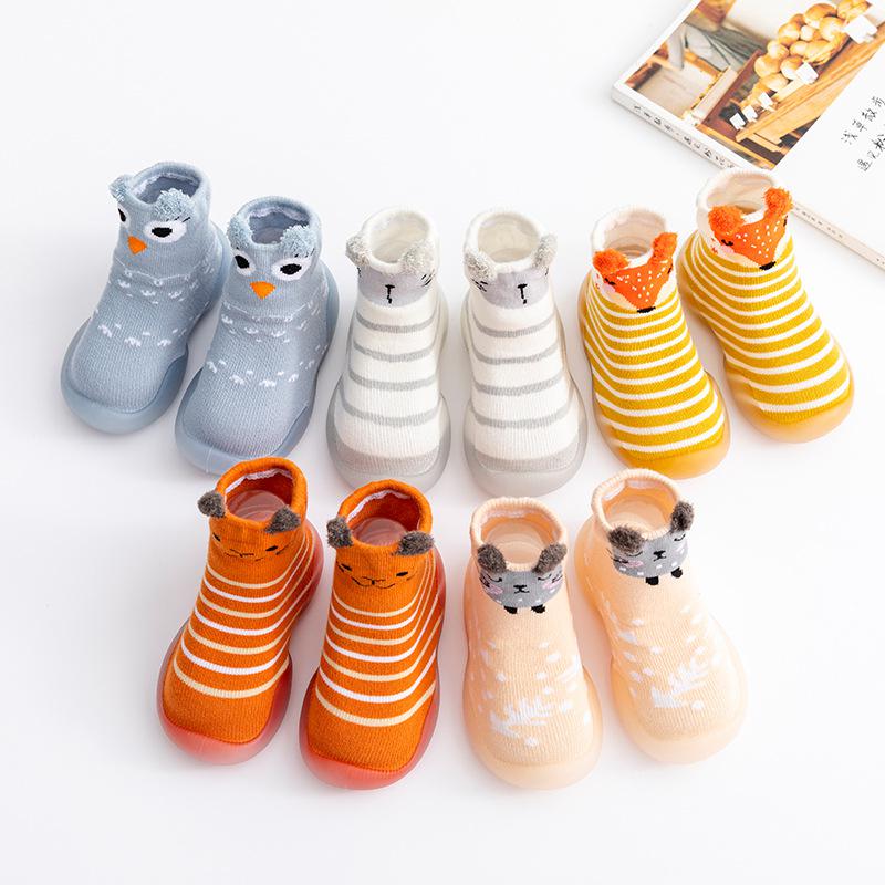 soft bottom for infants and children autumn and winter thickened warm toddler socks shoes for baby girls non-slip anti-slip off-floor socks men
