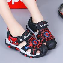 children's sports sandals 2024 summer new spider-man boys' closed toe sandals children's casual trendy beach shoes