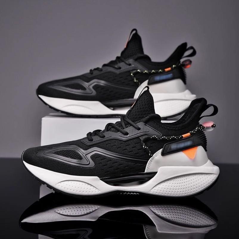 running shoes men's jogging shoes spring and summer breathable mesh surface soft bottom comfortable work casual shoes sneaker mesh surface shoes