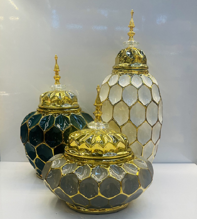 Large grid ceramic vases, Nordic modern American style living room decorative items, flower arrangements, flower vases, home decorative items, vase ornaments, ceramic vases, soft decorative items, wholesale vases, vase ornaments, plain vases for the entrance hall, vase arrangements