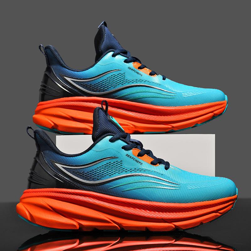 Cross-Border Men's Shoes Cheap Running Casual Shoes 2023 Summer Breathable Travel Sports Shoes Large Size Shoes One Piece Dropshipping