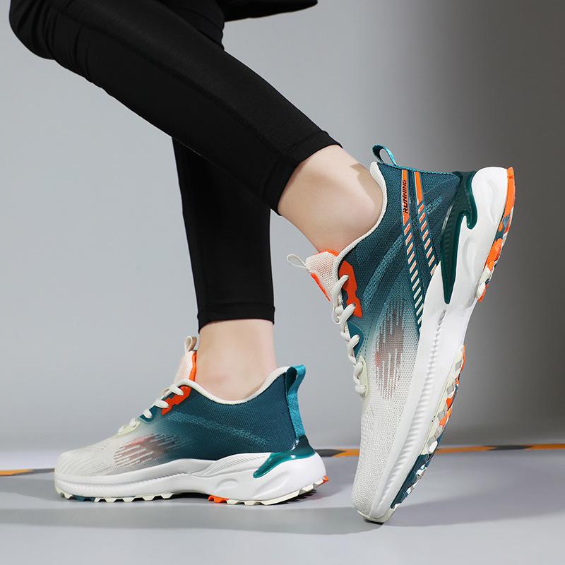 Men's Shoes Cross-Border Large Size Sports Casual Shoes Summer Mesh Hollow Light Running Shoes Sports Shoes Men one-Piece Delivery