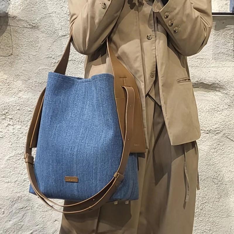 songmont ear-hanging tote bag series large medium women's cow leather bag all-match commute shoulder portable messenger bag