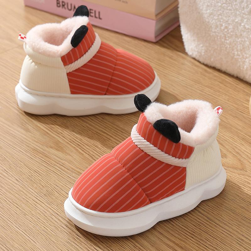 children middle children high cotton-padded shoes winter plush platform plus cartoon children's cotton shoes boys and girls primary school students warm shoes