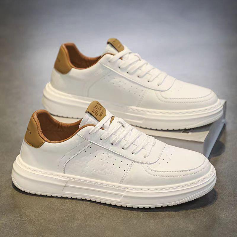 2024 new spring men's shoes trendy all-matching sports casual shoes men's platform high and small white sneaker trendy shoes