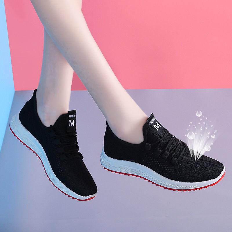 mesh surface shoes women's breathable mesh sneaker summer women's shoes new student all-match white casual shoes