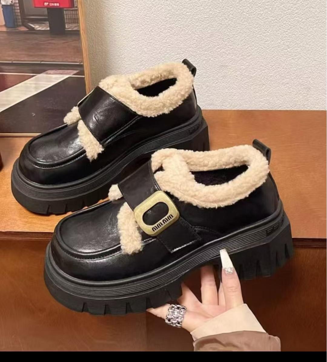 马丁靴女式皮靴真皮靴子秋冬新款韩版过膝靴女长款Shoes女靴鞋真皮长款保暖时尚靴子