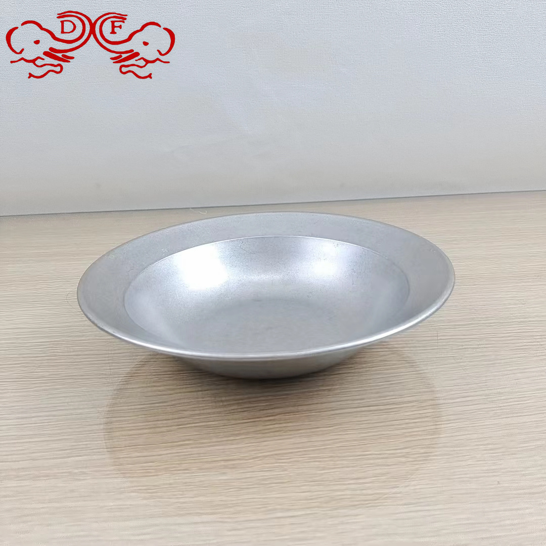 DF99389 Vintage stainless steel pasta plate do old pickled fish poached beef basin Crayfish basin Deep plate DF TRADINGHOUSE Application Scenario