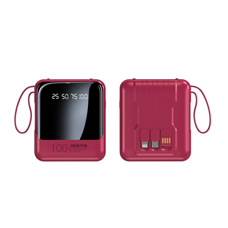 popular with four-wire power bank mini large capacity 20000 ma mobile power gift custom logo Item Picture
